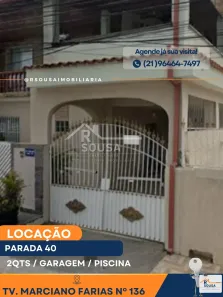 Casa com 2 Quartos para alugar, 80m² no Parada 40, São Gonçalo
