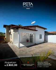 Casa com 2 Quartos para alugar, 104m² no Centenário, Boa Vista