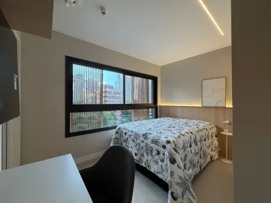 Apartamento com 1 Quarto para alugar, 33m² no Moema, São Paulo