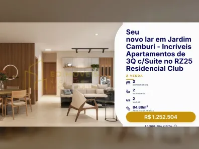 Apartamento com 3 Quartos à venda, 84m² no Jardim Camburi, Vitória