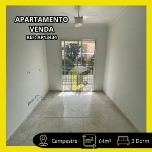 Apartamento com 3 Quartos à venda, 64m² no Campestre, Santo André