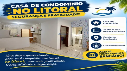 Casa de Condomínio com 1 Quarto à venda, 33m² no Aviação, Praia Grande