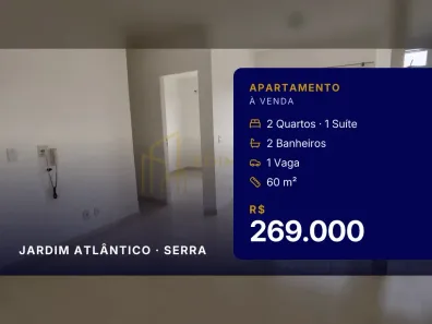 Apartamento com 2 Quartos à venda, 60m² no Jardim Atlântico, Serra