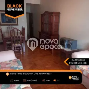 Apartamento com 3 Quartos à venda, 60m² no Maracanã, Rio de Janeiro