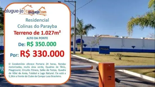 Lote/Terreno à venda, 1027m² no Vargem Grande, São José dos Campos