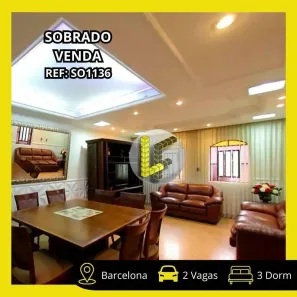 Sobrado com 3 Quartos à venda, 238m² no Barcelona, São Caetano do Sul