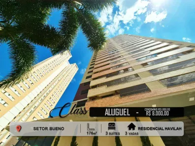 Apartamento com 3 Quartos para alugar, 176m² no Setor Bueno, Goiânia