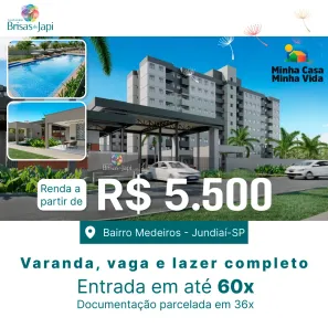 Apartamento com 2 Quartos à venda, 66m² no Medeiros, Jundiaí