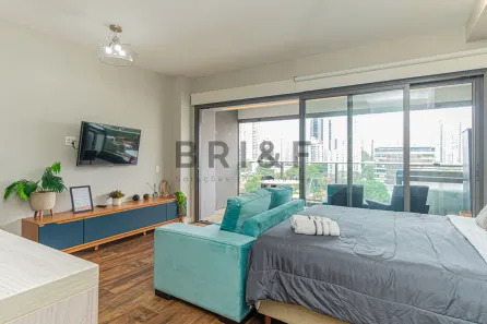 Apartamento com 1 Quarto para alugar, 41m² no Brooklin Paulista, São Paulo