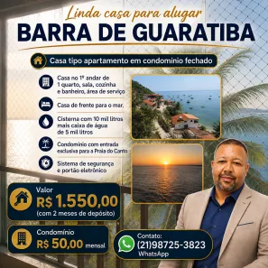 Casa com 1 Quarto para alugar, 100m² no Barra de Guaratiba, Rio de Janeiro