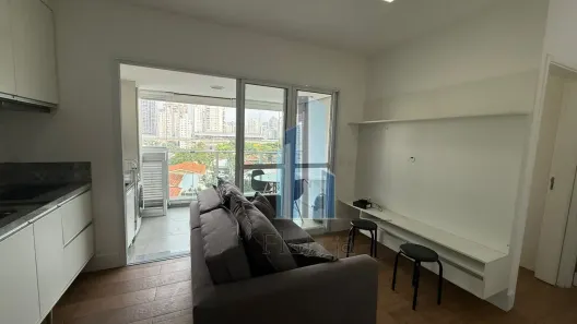 Apartamento com 1 Quarto para alugar, 37m² no Cidade Monções, São Paulo