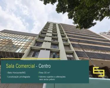 Sala Comercial à venda, 30m² no Centro, Belo Horizonte