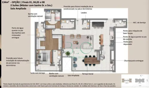 Apartamento com 2 Quartos à venda, 134m² no Jardim das Acácias, São Paulo