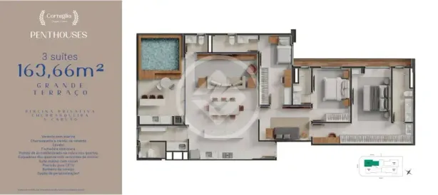 Apartamento com 3 Quartos à venda, 164m² no Setor Bueno, Goiânia