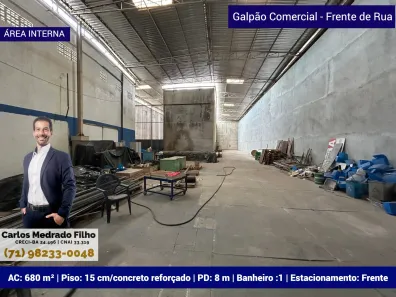 Galpão/Depósito/Armazém para alugar, 680m² no Mangueiral, Camaçari