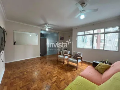 Apartamento com 2 Quartos para alugar, 90m² no Embaré, Santos