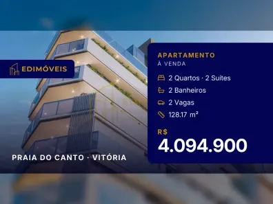 Apartamento com 2 Quartos à venda, 128m² no Praia do Canto, Vitória