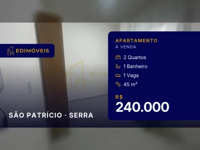 Apartamento com 2 Quartos à venda, 45m² no São Patrício, Serra