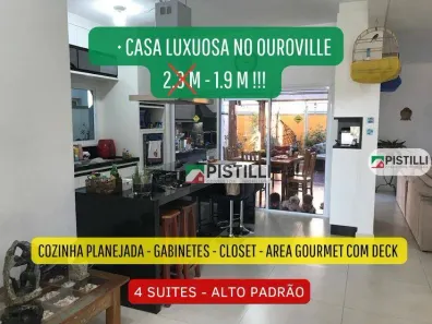 Casa de Condomínio com 4 Quartos à venda, 260m² no Residencial Ouroville, Taubaté