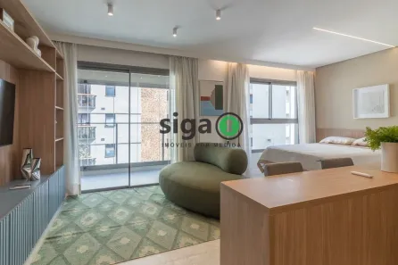 Apartamento com 1 Quarto para alugar, 38m² no Jardim Paulista, São Paulo