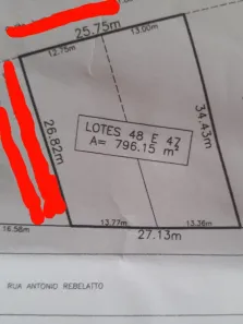 Lote/Terreno à venda, 796m² no Xaxim, Curitiba