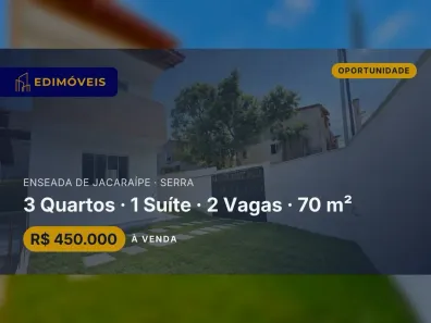 Casa com 3 Quartos à venda, 70m² no Enseada de Jacaraípe, Serra