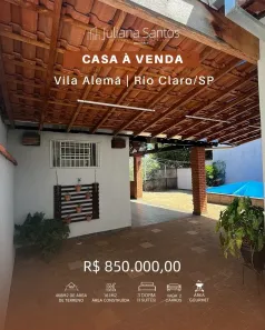 Casa com 3 Quartos à venda, 161m² no Vila Alemã, Rio Claro