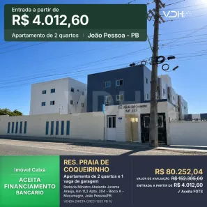 Apartamento com 2 Quartos à venda, 41m² no Muçumagro, João Pessoa