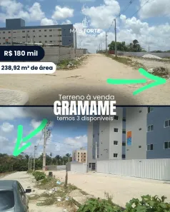 Lote/Terreno à venda, 238m² no Gramame, João Pessoa