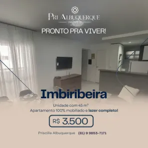 Apartamento com 2 Quartos para alugar, 45m² no Imbiribeira, Recife