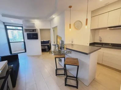 Flat com 1 Quarto para alugar, 35m² no Indianópolis, São Paulo