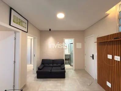 Apartamento com 2 Quartos para alugar, 55m² no Gonzaga, Santos