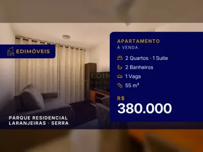 Apartamento com 2 Quartos à venda, 55m² no Parque Residencial Laranjeiras, Serra