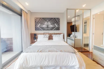 Apartamento com 1 Quarto para alugar, 42m² no Brooklin Paulista, São Paulo