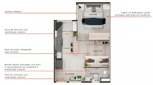 Apartamento com 1 Quarto à venda, 30m² no Vila Prudente, São Paulo