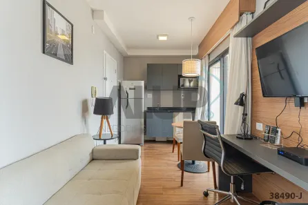 Apartamento com 1 Quarto para alugar, 32m² no Pinheiros, São Paulo