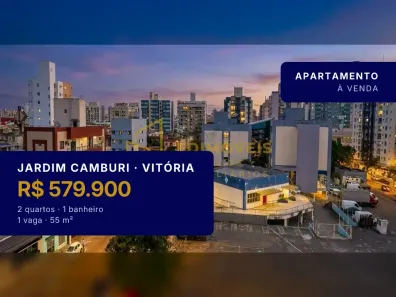 Apartamento com 2 Quartos à venda, 55m² no Jardim Camburi, Vitória