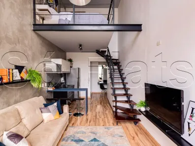 Flat com 1 Quarto à venda, 47m² no Cidade Monções, São Paulo