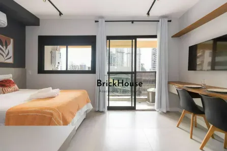 Apartamento com 1 Quarto para venda ou aluguel, 27m² no Jardim das Acácias, São Paulo