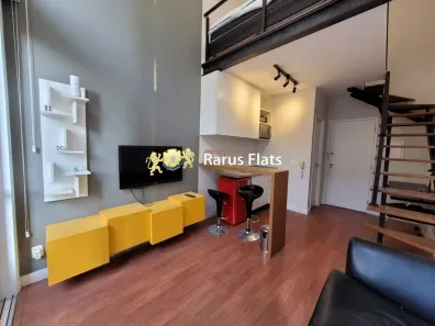 Flat com 1 Quarto para alugar, 39m² no Cidade Monções, São Paulo