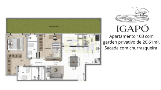 Apartamento com 2 Quartos à venda, 62m² no Weissópolis, Pinhais