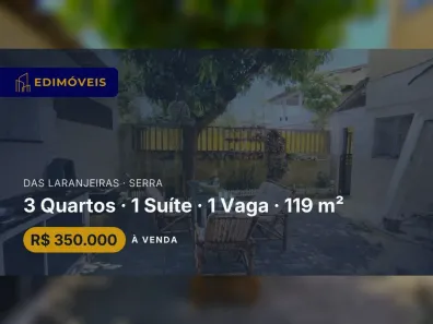 Casa com 3 Quartos à venda, 119m² no das Laranjeiras, Serra