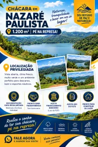 Lote/Terreno à venda, 1200m² no Centro, Nazaré Paulista
