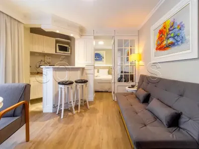 Flat com 1 Quarto à venda, 40m² no Higienópolis, São Paulo