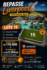 Lote/Terreno à venda, 377m² no , Barra dos Coqueiros