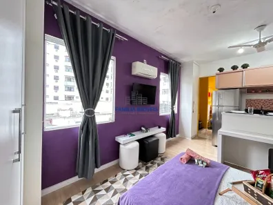Apartamento com 1 Quarto à venda, 32m² no Itararé, São Vicente
