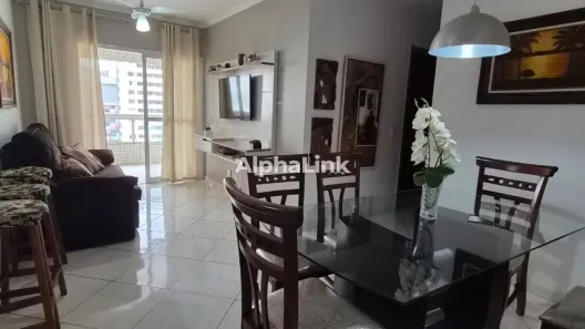 Apartamento com 2 Quartos para alugar, 80m² no Boqueirão, Praia Grande