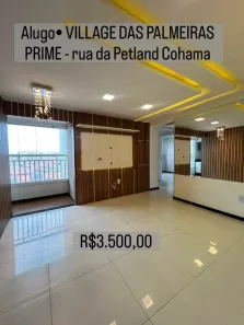 Apartamento com 3 Quartos para alugar, 73m² no Turu, São Luís