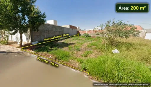 Lote/Terreno à venda, 200m² no Residencial Vila Madalena, São José do Rio Preto