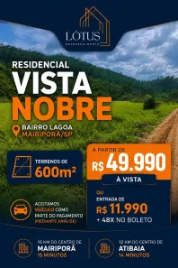 Lote/Terreno à venda, 600m² no Centro, Mairiporã